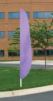Lilac Nylon Blade Feather Flag